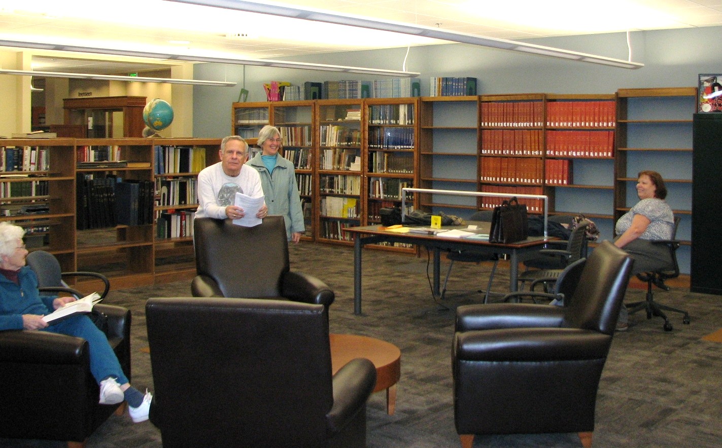 genealogy office in living room